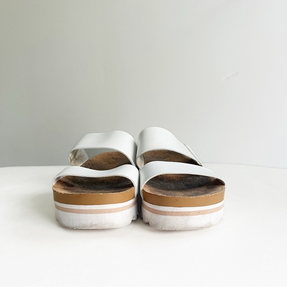 Reef Cushion Vista Hi Platform Two Strap White Slide Sandals Women’s 7 - Picture 3 of 9